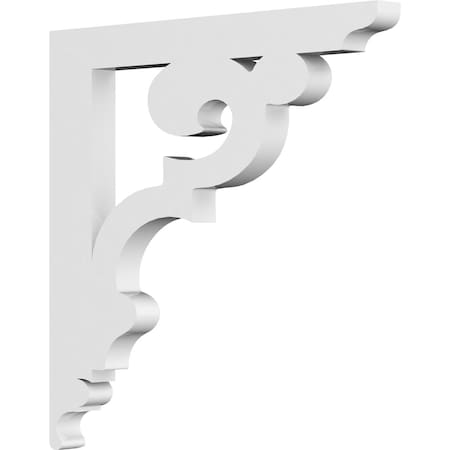 Ekena Millwork Preston Architectural Grade PVC Bracket, 5/8"W X 8"D X 8"H BKTP01X08X08PR
